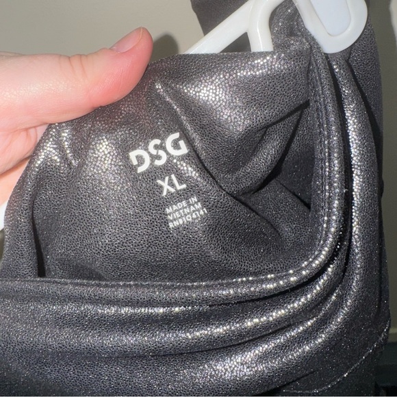 Women’s GapFit Sky High Rise Power Sine Black Shiney Leggings w Pockets Size XL - Picture 10 of 16